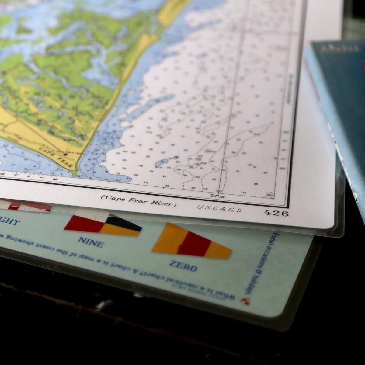 Laminated map placemats 