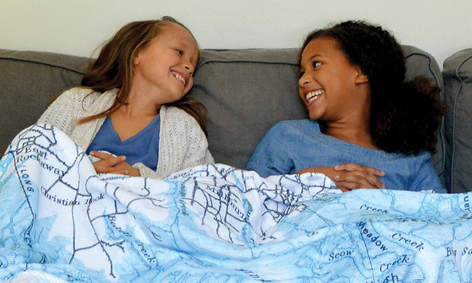 Children with Blankets