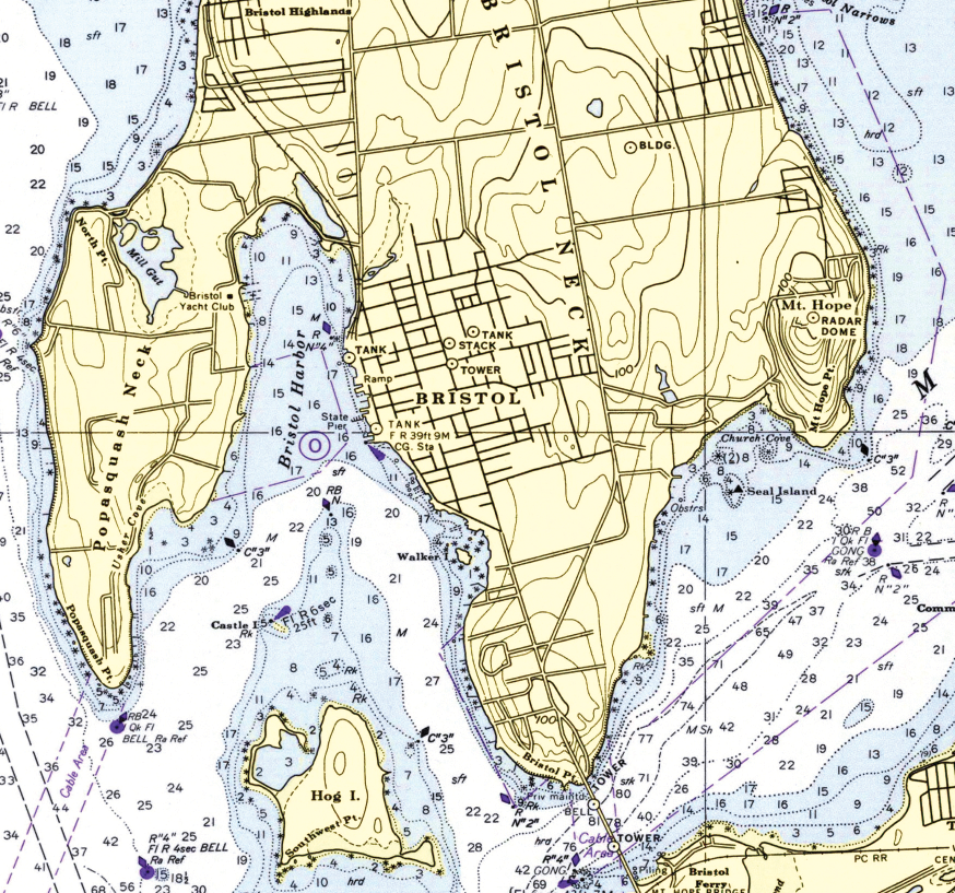 Newport, RI (Narragansett Bay) Chart Blanket