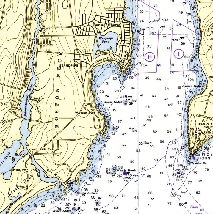 Newport, RI (Narragansett Bay) Chart Blanket
