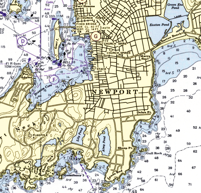 Newport, RI (Narragansett Bay) Chart Blanket