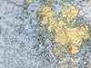 Penobscot Bay Nautical Chart Quick Dry Towel