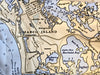 Casco Bay, ME Nautical Chart Quick Dry Towel