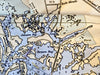Casco Bay, ME Nautical Chart Quick Dry Towel