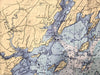 Casco Bay, ME Nautical Chart Quick Dry Towel