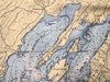 Casco Bay, ME Nautical Chart Quick Dry Towel