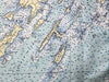 Casco Bay, ME Nautical Chart Quick Dry Towel