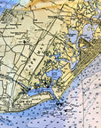 Cape May Chart Towel Quick Dry Towel