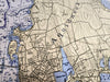 Aquidneck Island Nautical Chart Quick Dry Towel