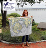 Prospect Harbor & Mt. Desert Island, ME Nautical Chart Baby Blanket