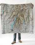 Finger Lakes, Canandaigua Lake, NY Topo Blanket