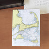 Cape Cod & The Islands, MA Chart Notecard, Pack of 24 Notecards