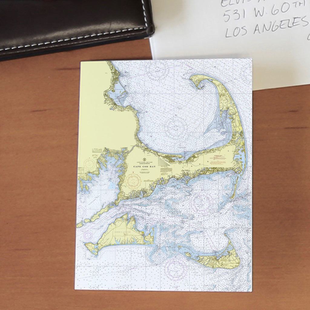 Cape Cod & The Islands, MA Chart Notecard, Pack of 24 Notecards