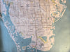 Tampa / Clearwater Sea Glass Style Map Quick Dry Towel