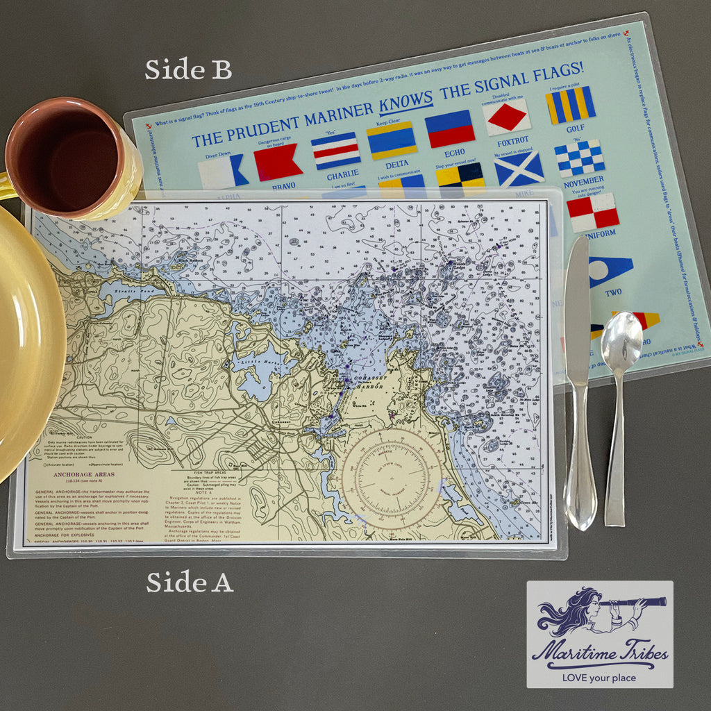 Cohasset, MA Vintage Chart Placemat