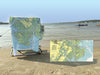 Savannah, GA Nautical Chart Quick Dry Towel