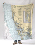 Estero Island to Cape Sable Composite Chart Blanket