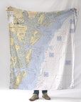 Tybee island to Doboy Sound GA Modern Chart Blanket