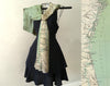 Georgia's Barrier Islands Vintage Map Scarf (St. Augustine to Savannah)
