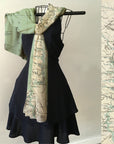 Georgia's Barrier Islands Vintage Map Scarf (St. Augustine to Savannah)