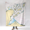 Madeline Island , WI Lake Superior Nautical chart Blanket