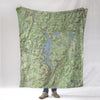 Lake SunapeeTopo Map Blanket