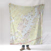 Lake Hopatcong, NJ Topo Map Blanket