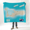Cayman Islands Map Blanket