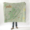 Shenandoah Valley Illustrated Map Blanket