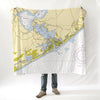 Northern Topsail Island to Onslow Beach Chart Blanket
