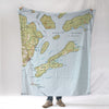 Madeline Island WI topo Blanket