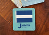 Nautical Flag Coaster - ‘J’ Juliette