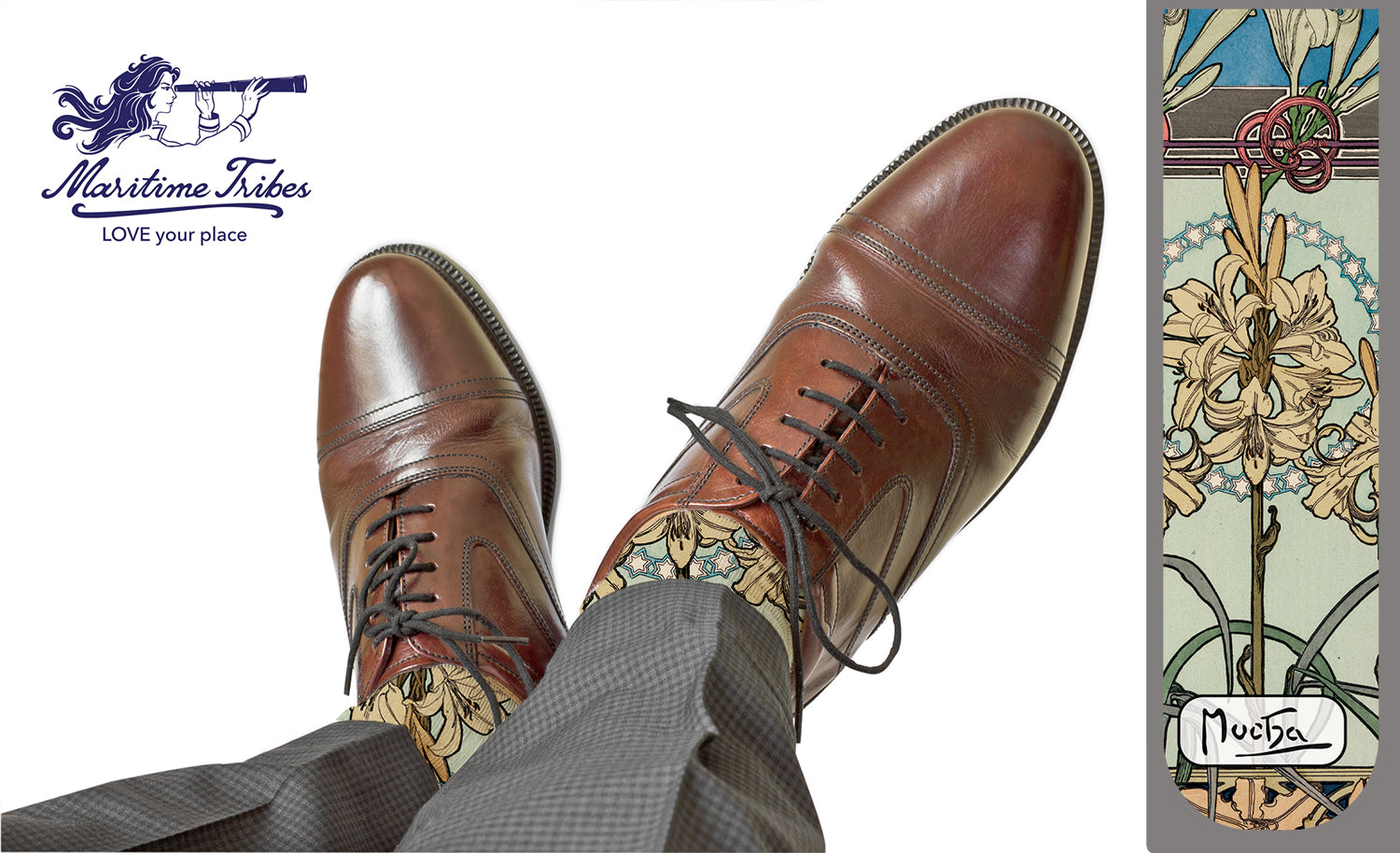 Mucha: &#39;Decorative Motif&#39; Socks