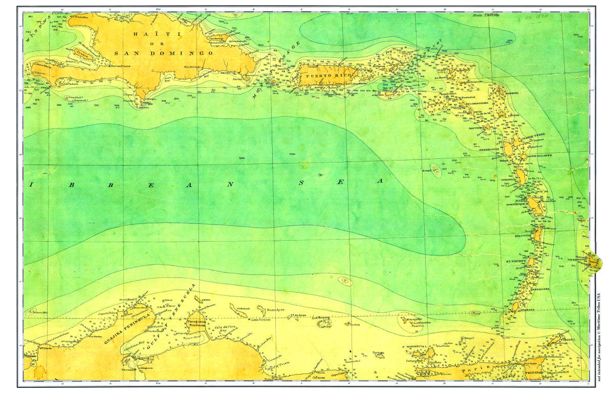 Caribbean_(_Cuba_to_Down_Island)_Single_Placemat