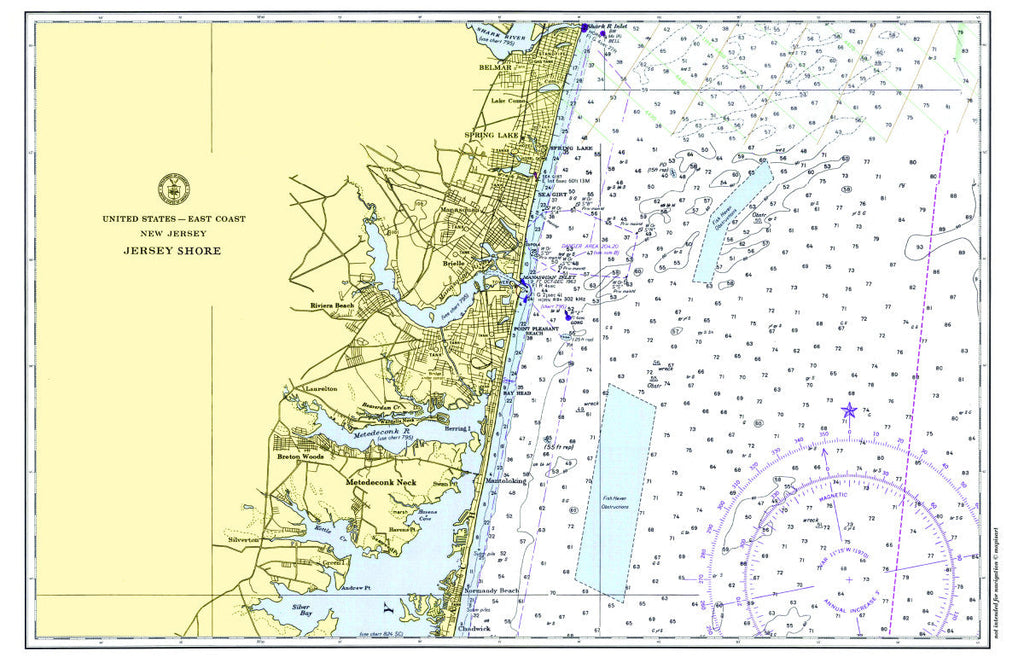 Point Pleasant to Chadwick Beach Single Placemat