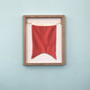 "B" Nautical Flag in Glass-Free Shadow Box Frame