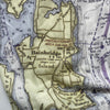 Seattle puget sound nautical chart scarf close up print