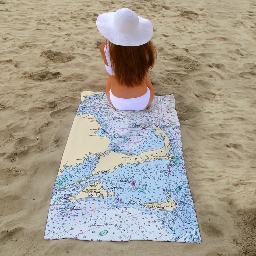 Cape Cod & The Islands Beach Towel  / Quick Dry Towel