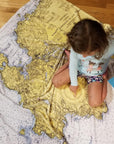 Chesapeake Bay Vintage Map Blanket