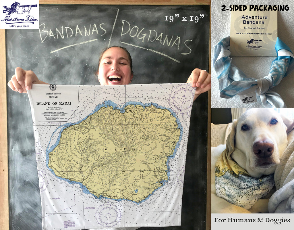 Kauai Bandana / Dogdana - for Humans and Dogs!