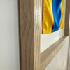"D" Nautical Flag in Glass-Free Shadow Box Frame