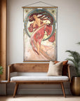 Alphonse Mucha's 'Dance' Canvas Wall Scroll