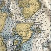 San Juan Islands, WA Nautical Chart Quick Dry Towel