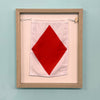 "F" Nautical Flag in Glass-Free Shadow Box Frame