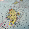 Guadeloupe to St. Lucia Nautical Chart Wall Scroll