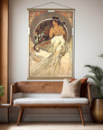 Alphonse Mucha's 'Music' Canvas Wall Scroll