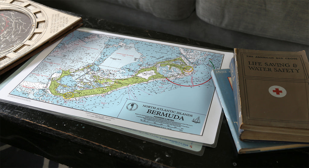 Imray's Bermuda Nautical Chart Placemat