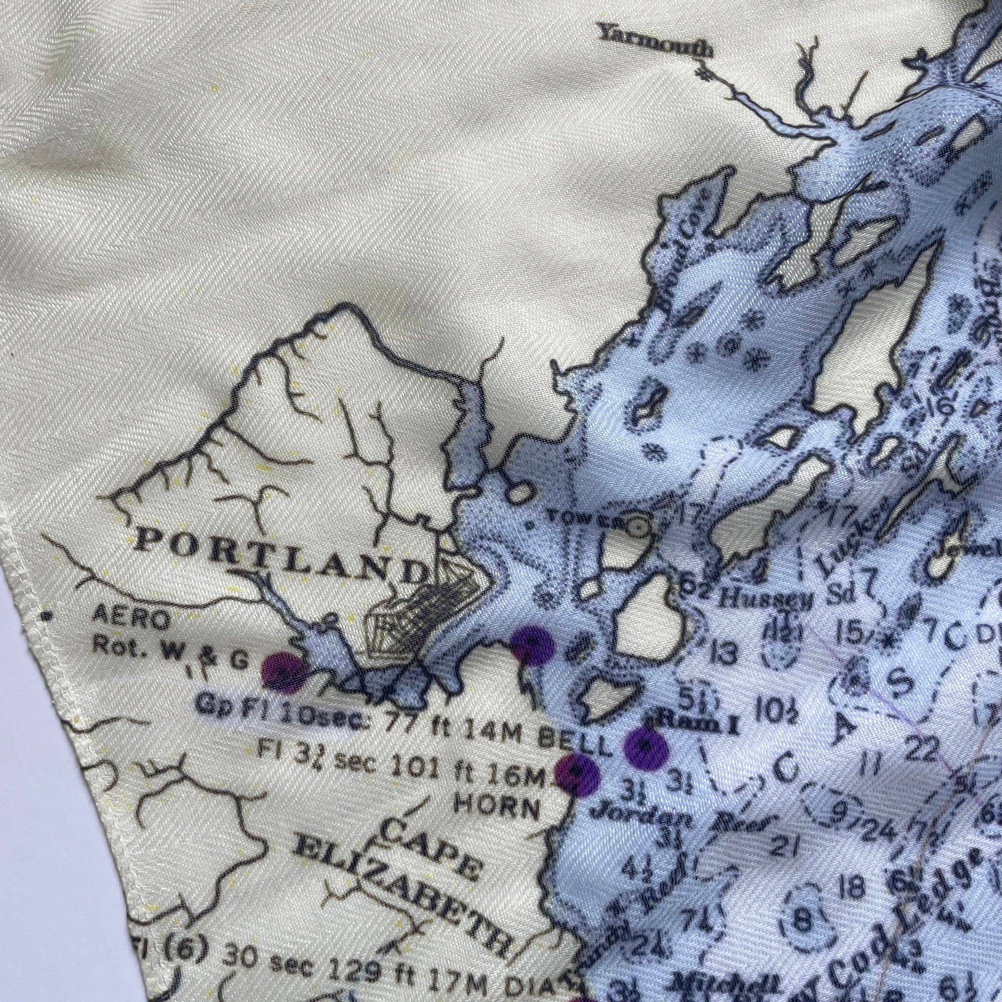 Coast of Maine Chart Scarf