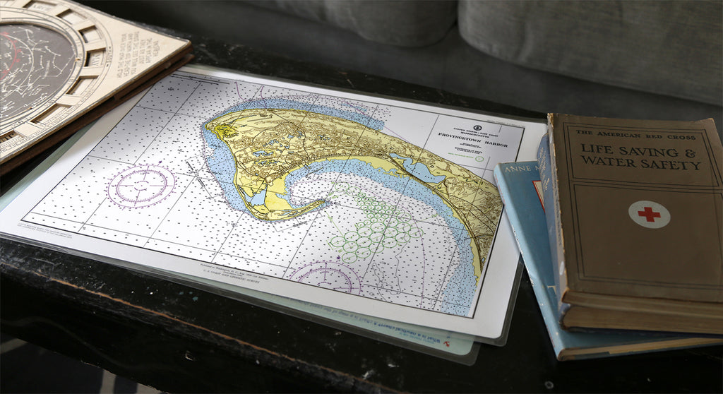 Provincetown, MA Vintage Chart Placemat