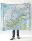 Imray's Bermuda Nautical Chart Blanket